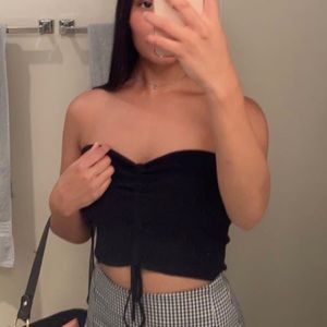 Pacsun LA Hearts black crop top